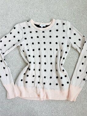 Polka Dot Crewneck Sweater